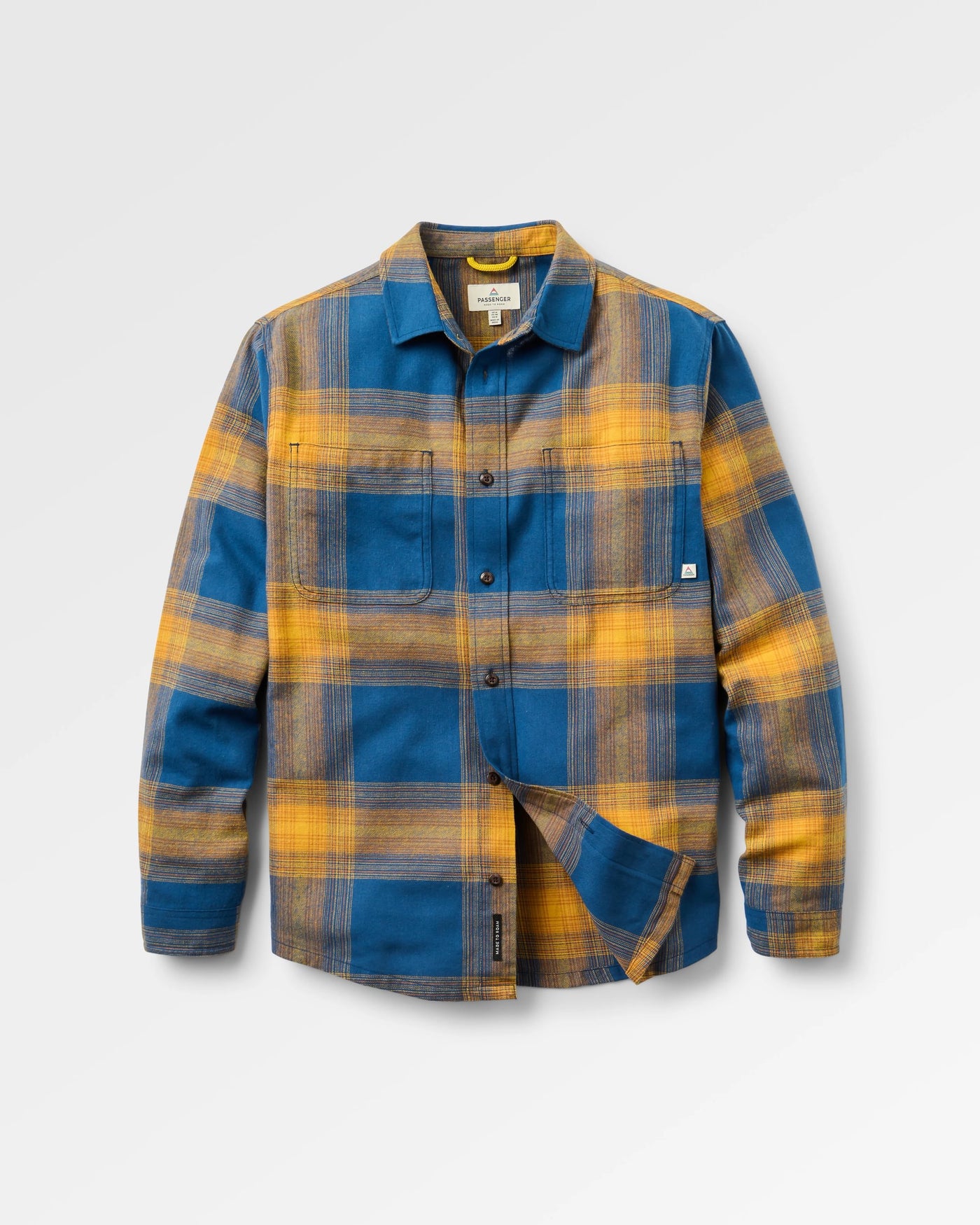 Backcountry Check Light Shirt - Rich Navy/Spruce Yellow Check